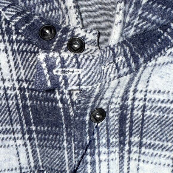 Polo Ralph Lauren Classic Fit Plaid Flannel Workshirt, Navy Medium $198 - Picture 10 of 12